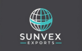 logo with turquoise accents for sunvex exports
